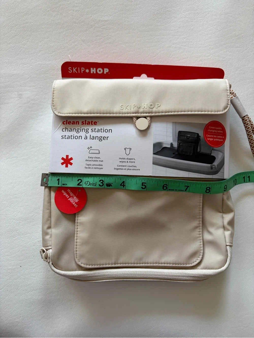 NWT Skip Hop Clean Slate Travel Changing Station - Cream/Beige Baby Maternity